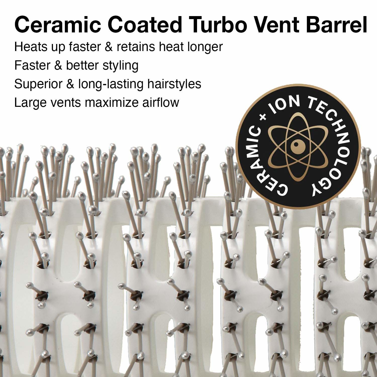 Olivia Garden Ceramic + Ion Turbo Vent Pro Collection 2 1/2" CITV-PROMD