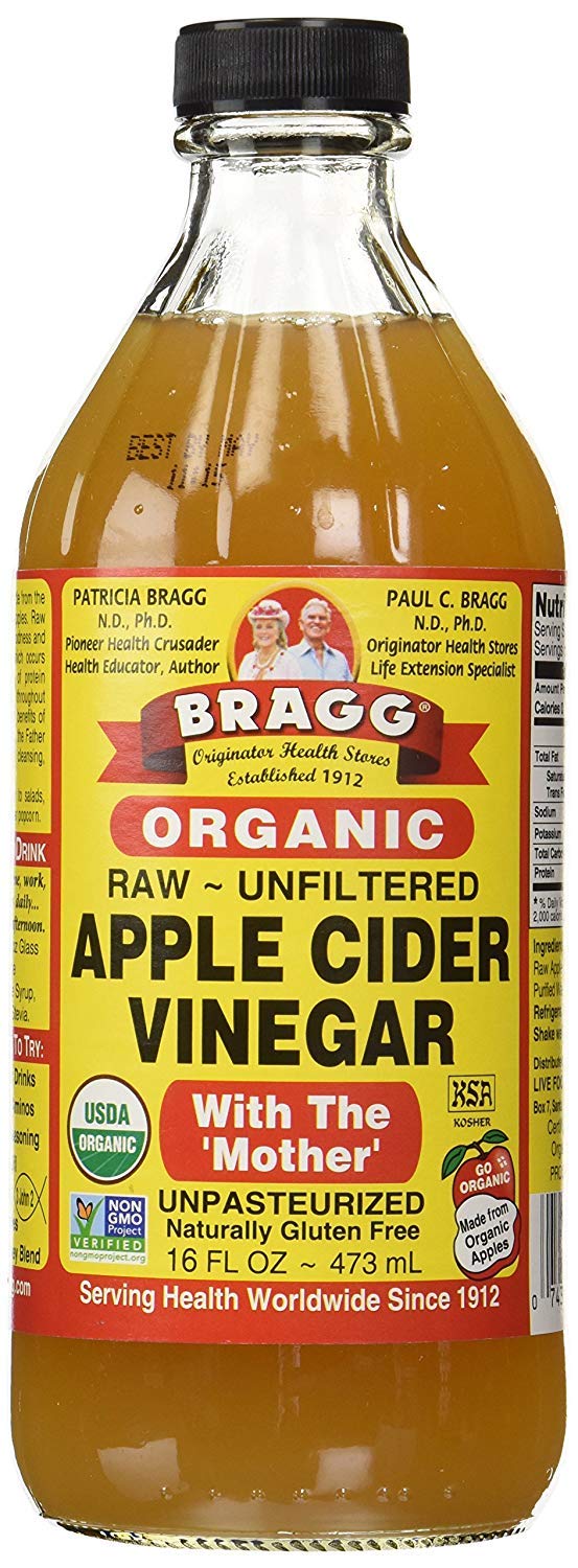 Bragg Liquid Aminos & Organic Apple Cider Vinegar Variety Pack – 16 oz Each with Measuring Spoon