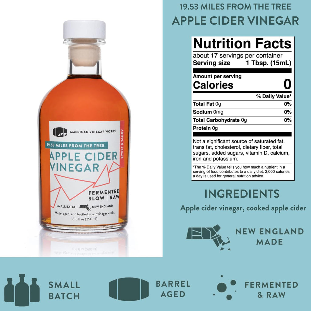 American Vinegar Works Essentials Kitchen Vinegar Collection – 4 Pack