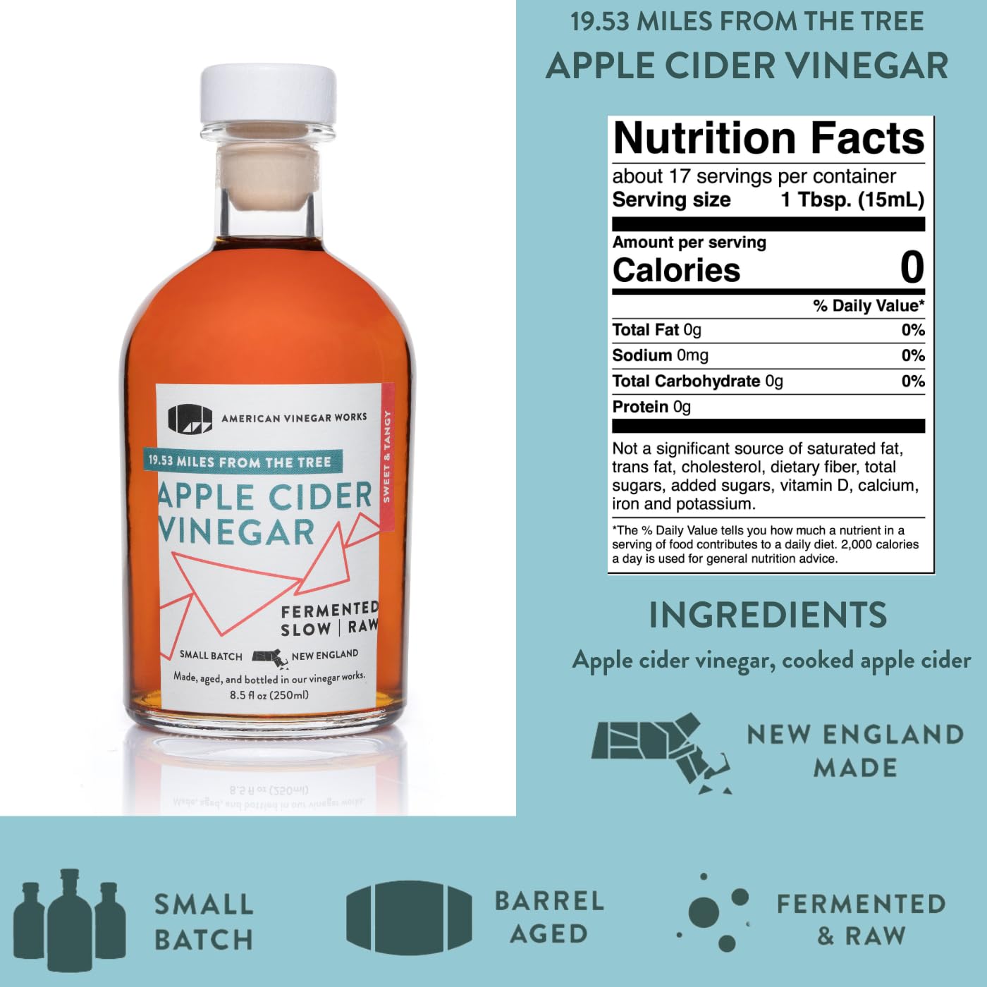 American Vinegar Works Essentials Kitchen Vinegar Collection – 4 Pack