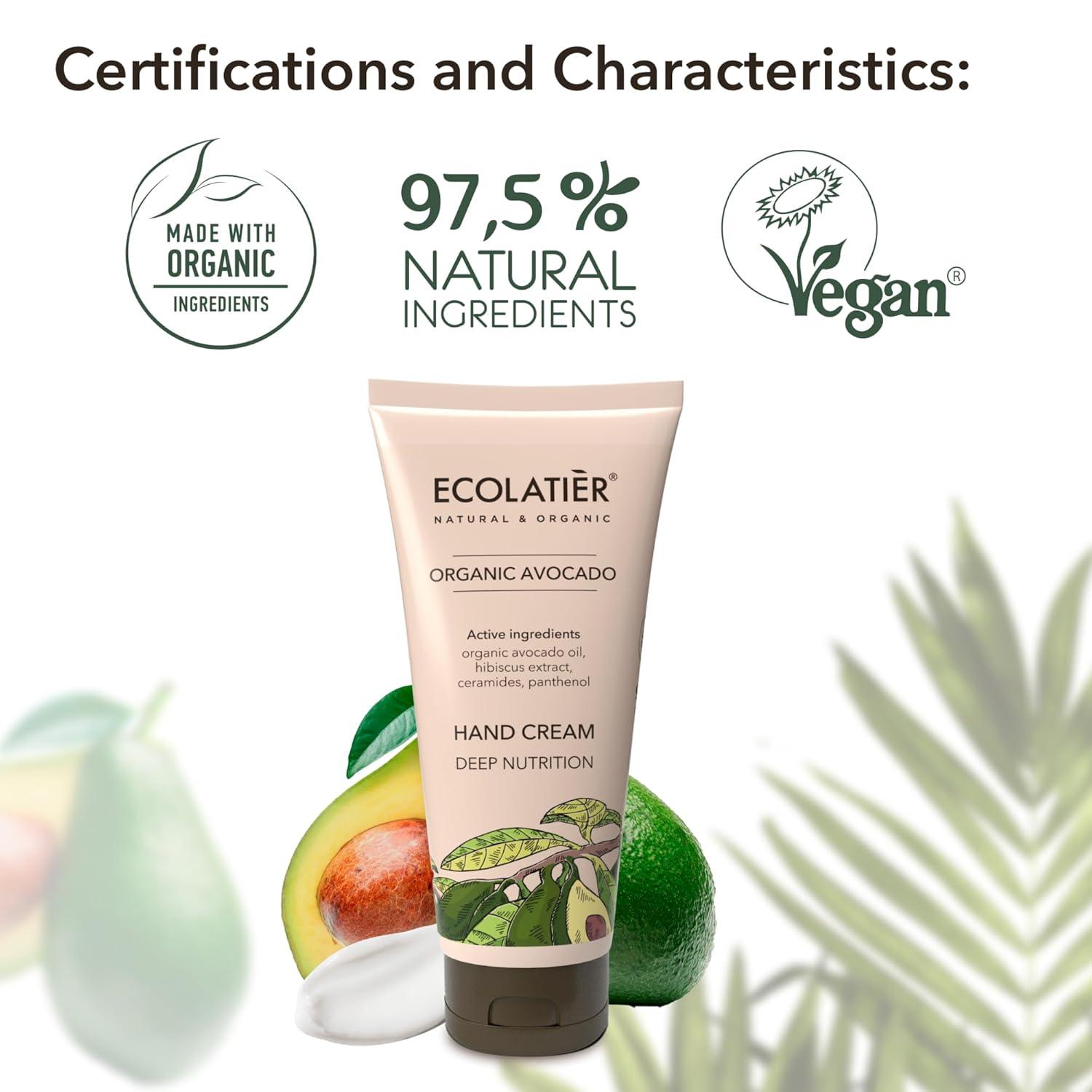 Hand Cream Deep Nutrition Organic Avocado