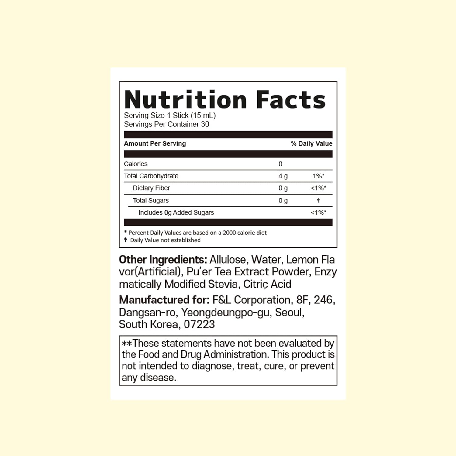 Liveling Apple Cider Vinegar Drink Sticks – Sugar-Free, 30 Packets
