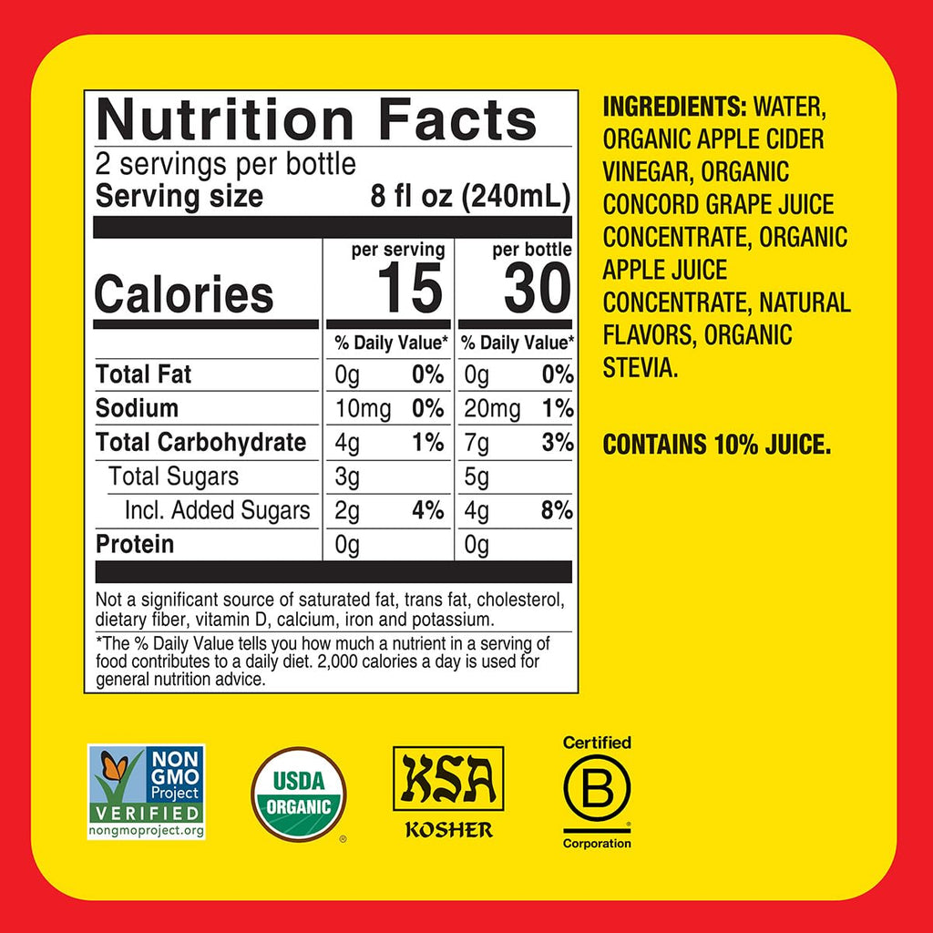 Bragg Apple Cider Vinegar Refreshers – 16 fl oz, 2-Pack