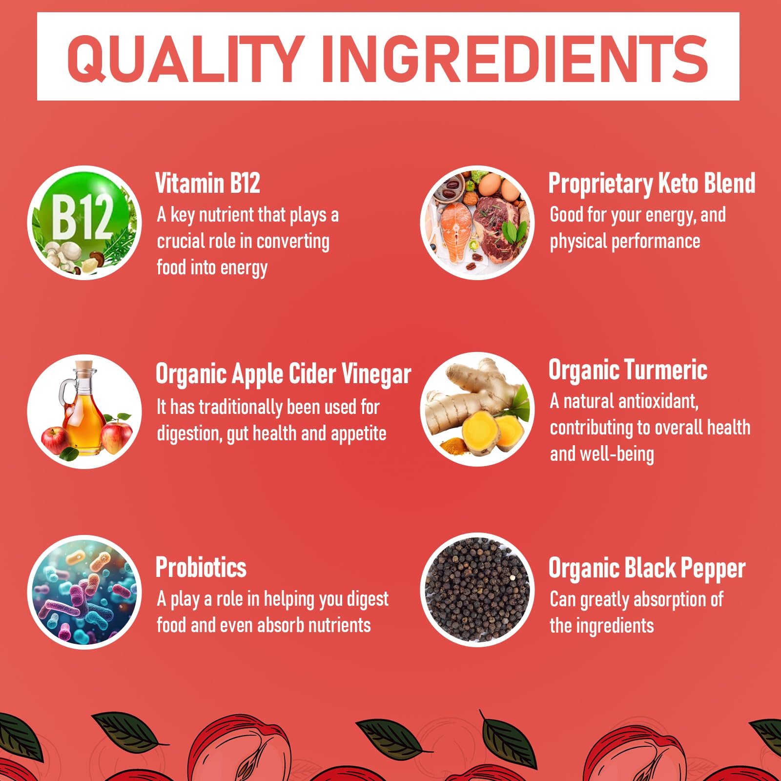 Bestwekk Maximum-Strength Apple Cider Vinegar Gummies with Probiotics & B12 – 2,000 mg, 120 Count