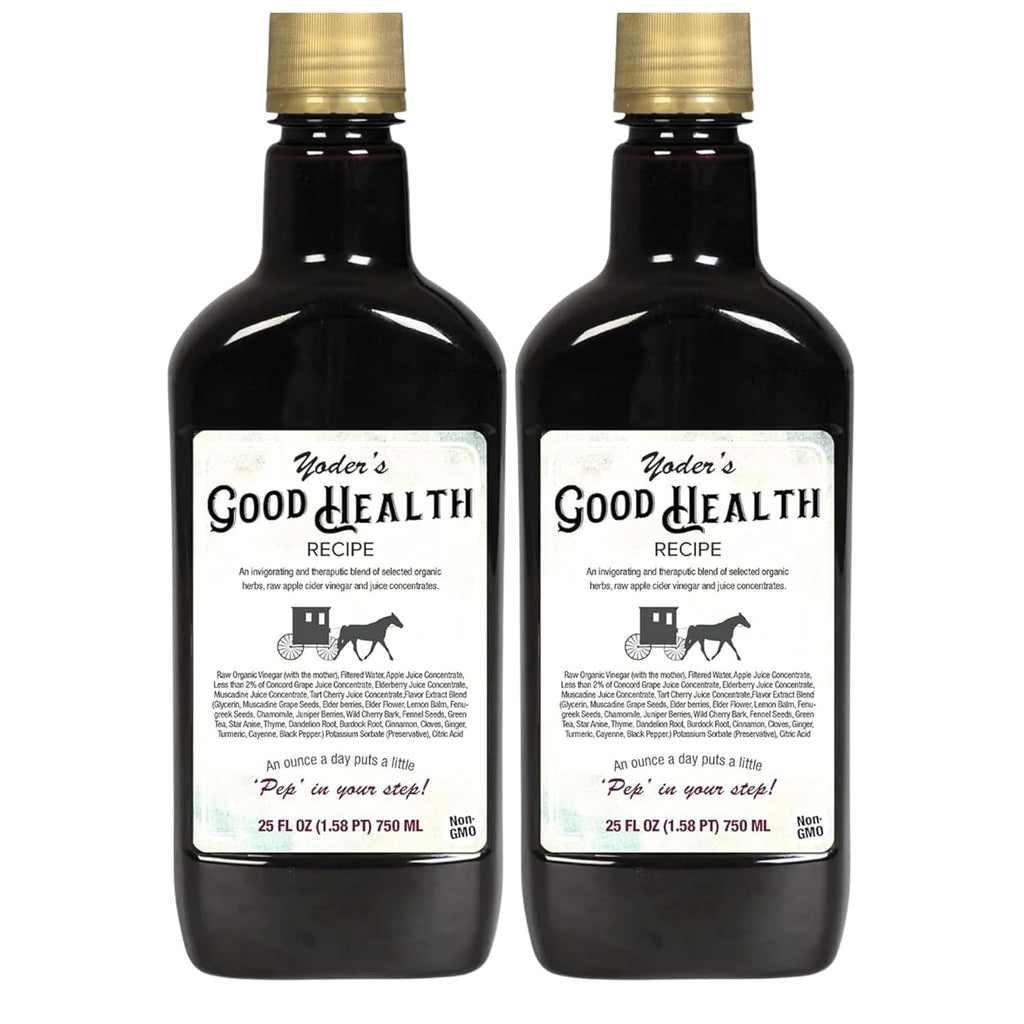 Yoder’s Good Health Recipe Apple Cider Vinegar Herbal Tonic – 25 oz