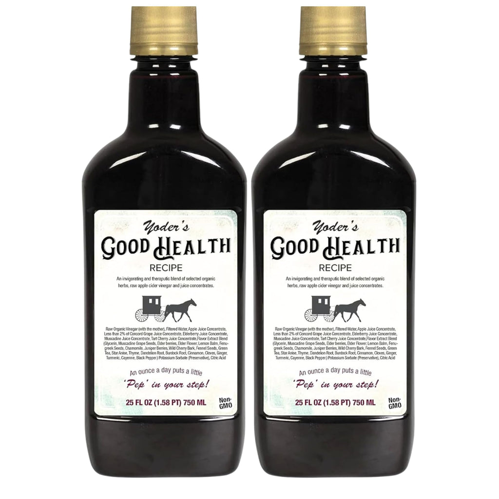 Yoder’s Good Health Recipe Apple Cider Vinegar Herbal Tonic – 25 oz
