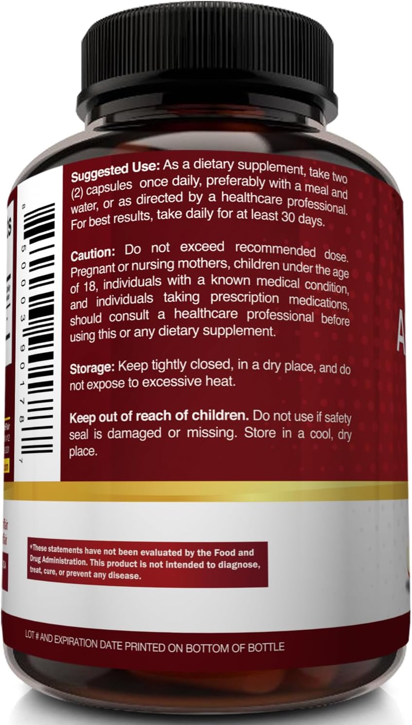 NutriFlair Apple Cider Vinegar Capsules with the Mother – 1,600 mg, 120 Vegan Capsules
