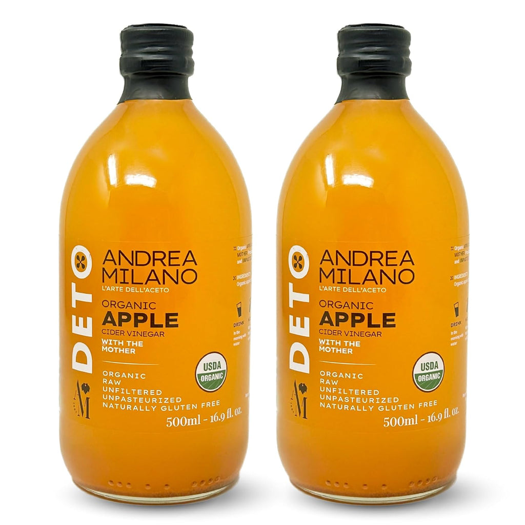 Andrea Milano Organic Apple Cider Vinegar with the Mother – 16.9 oz
