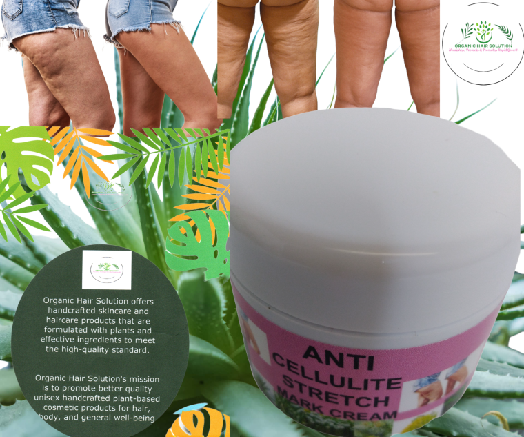 CELLULITE & Stretch Marks ointment with Shea butter,  Tea tree, neem, aloe vera, Gotu kola,
