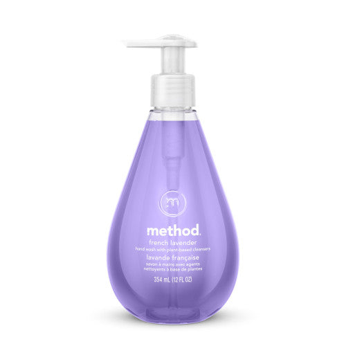PurpleMethod hand soap bottle on a white background
