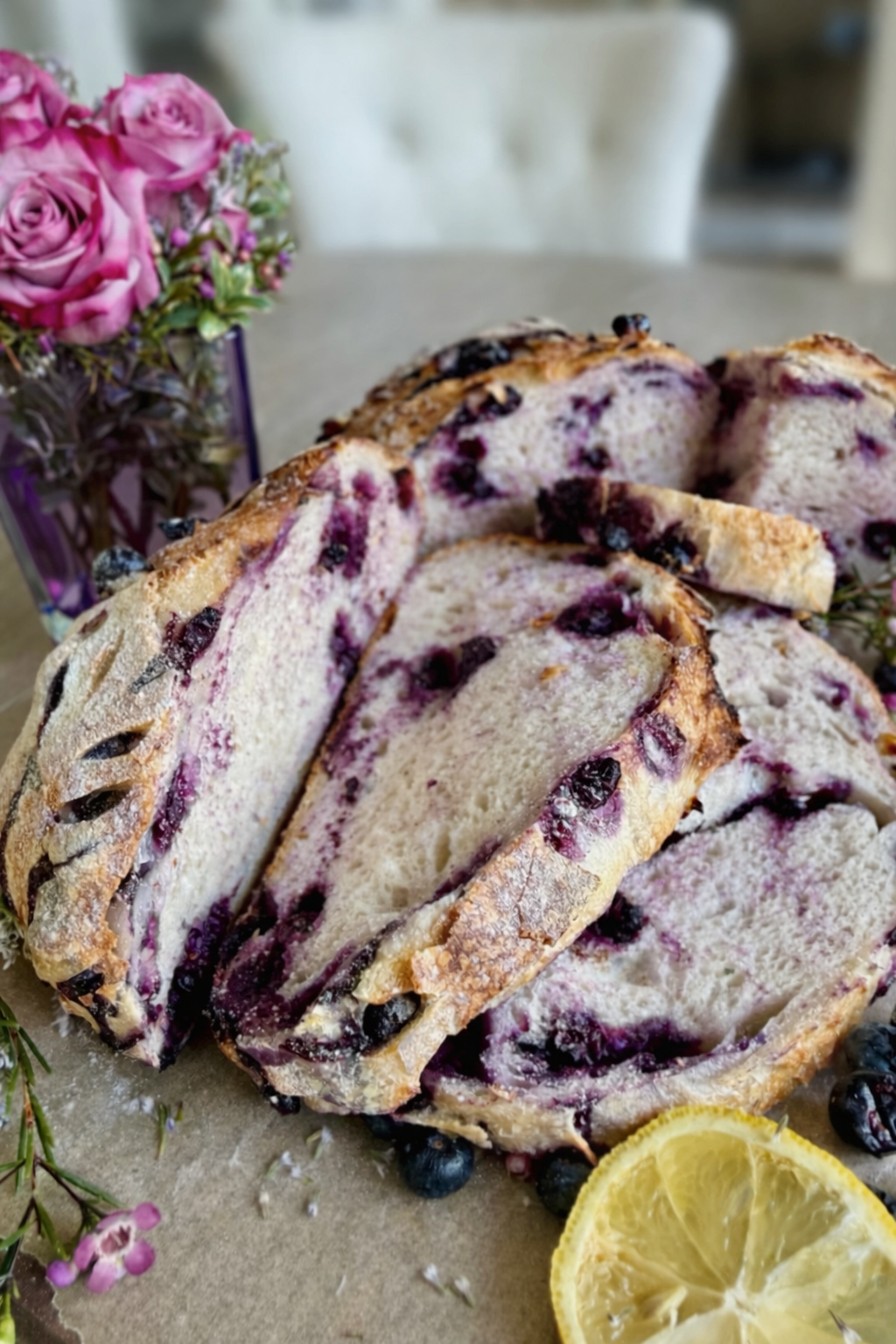 Blueberry Lemon Cream Loaf