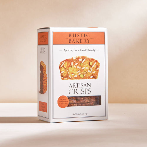 Box of Rustic Bakery Artisan Crisps on a light background