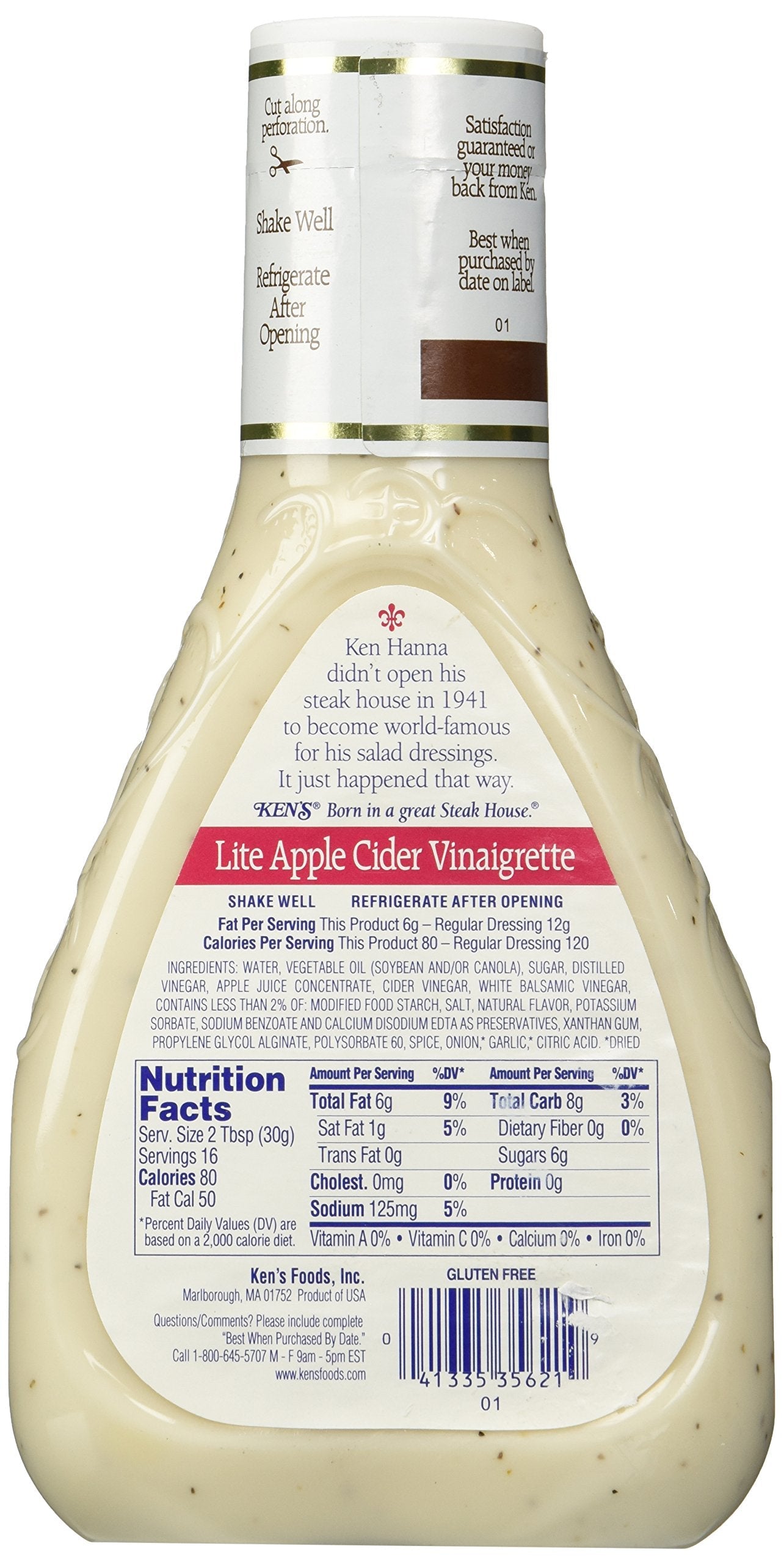 Ken’s Steak House Apple Cider Vinaigrette Dressing – 16 oz