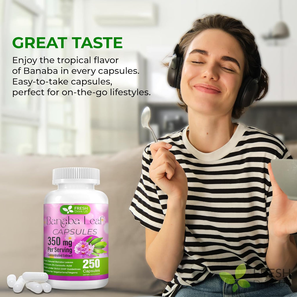 Banaba Capsules | High Potency Standardized | 250 Days Supply