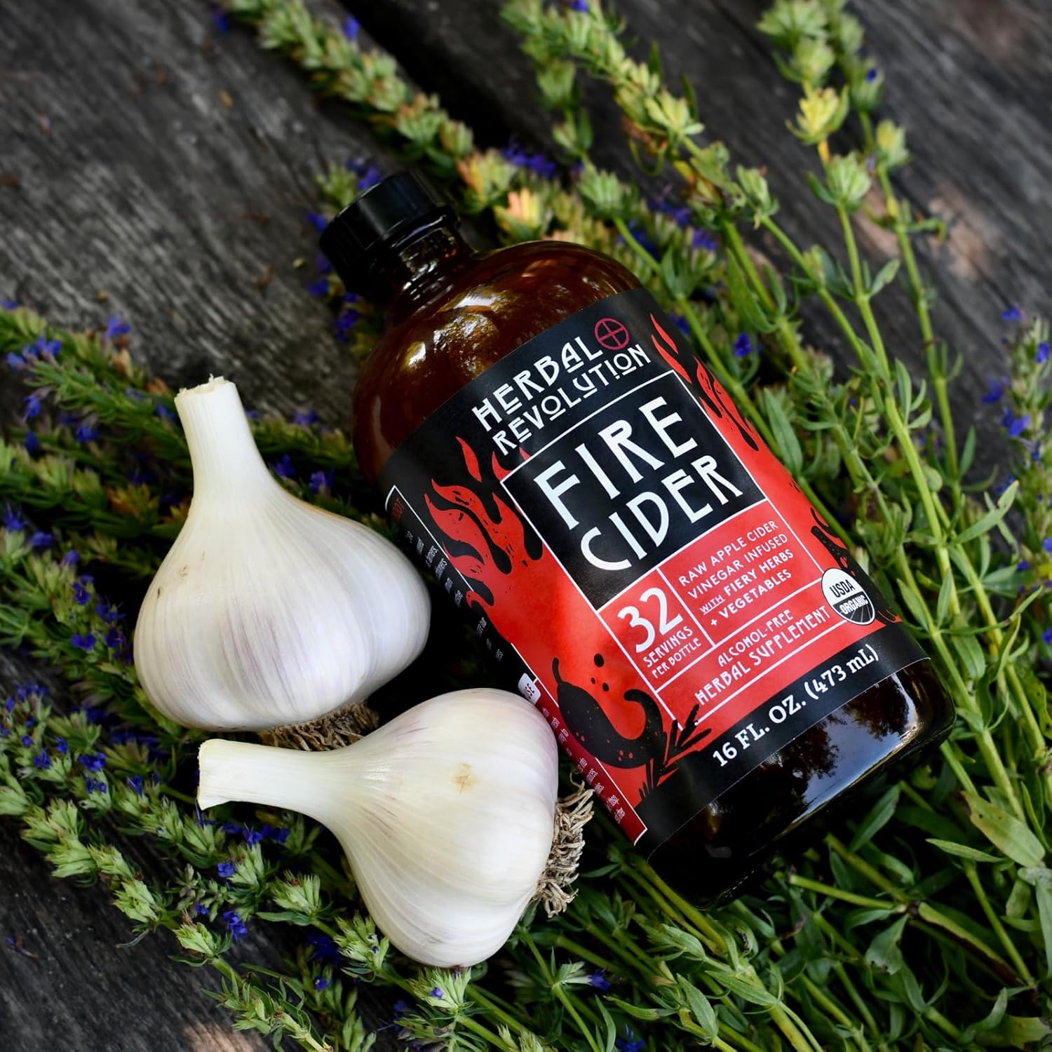 Herbal Revolution Organic Fire Cider With The Mother