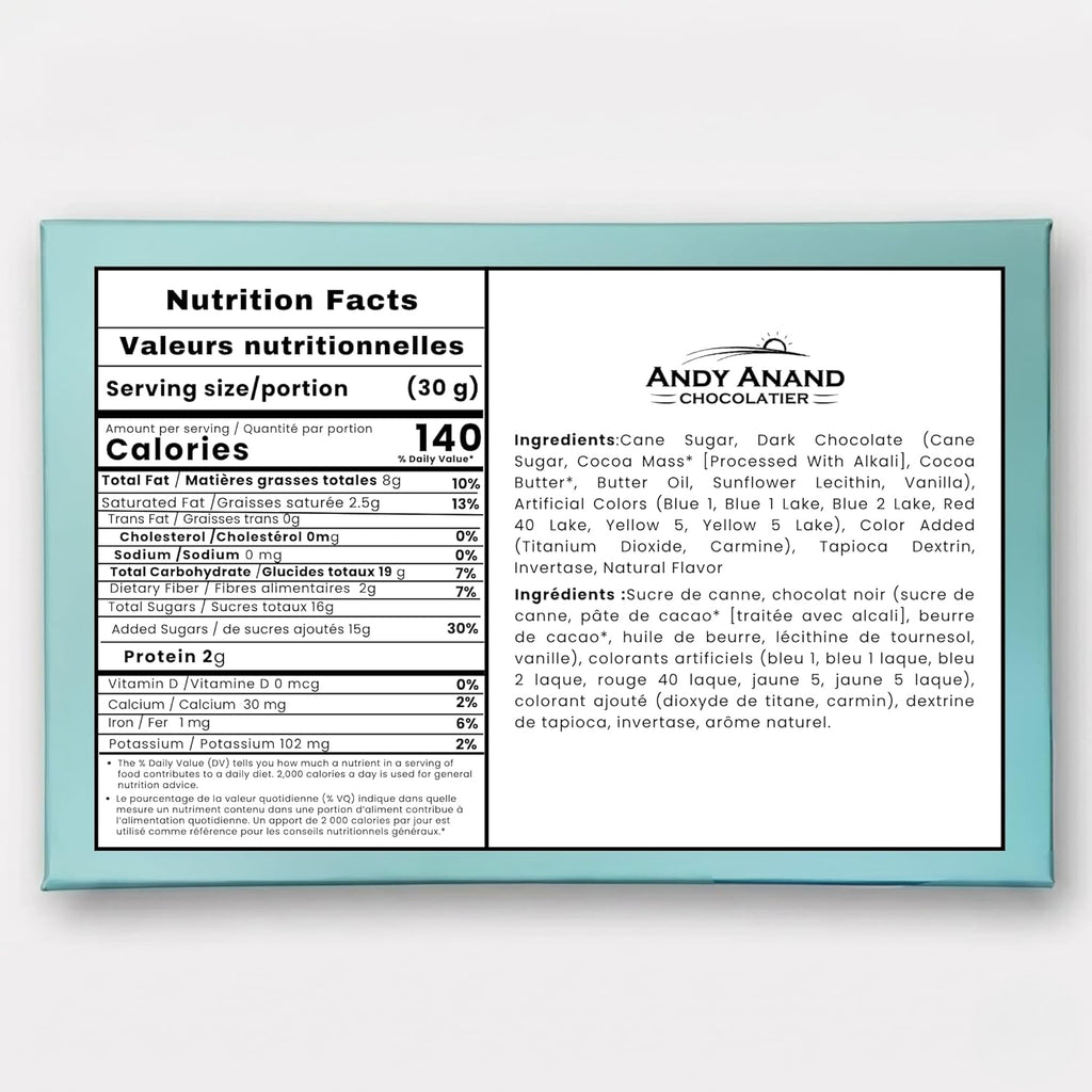 Andy Anand Gluten-Free Holland Mints, 1 lb – Belgian Dark Chocolate with Pure Peppermint Oil, Keto-Friendly, Birthday & Holiday Gourmet Gift