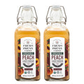 Fresh Press Farms Organic Peach Cider Vinegar with the Mother – 16.4 oz, 2-Pack