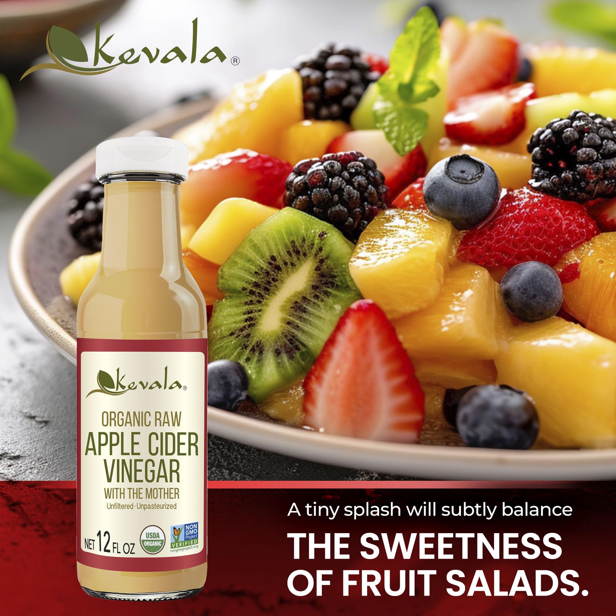 Kevala Organic Raw Apple Cider Vinegar with the Mother