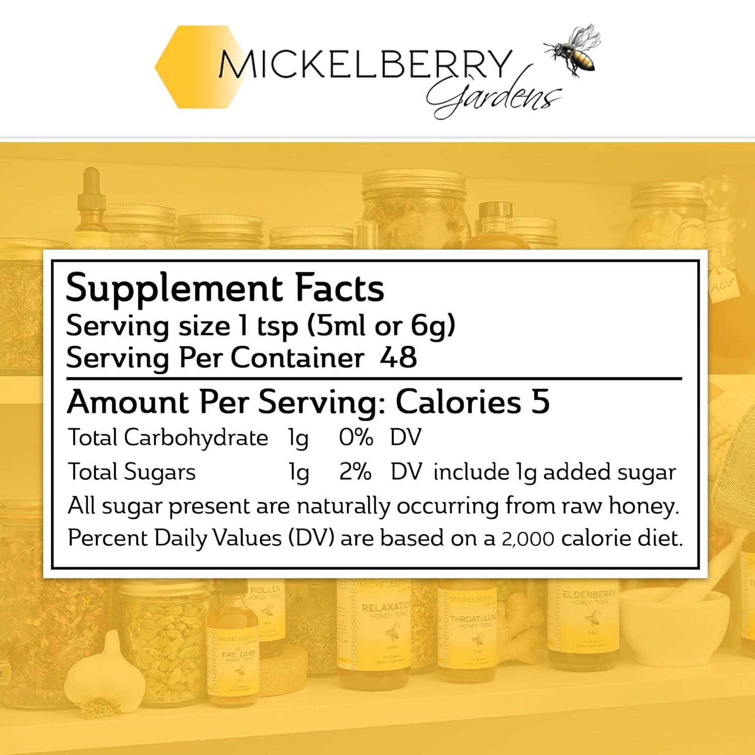 Mickelberry Gardens Fire Cider Honey Tonic with Apple Cider Vinegar