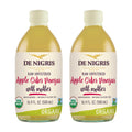 De Nigris Organic Raw Apple Cider Vinegar with the Mother – 2 Pack