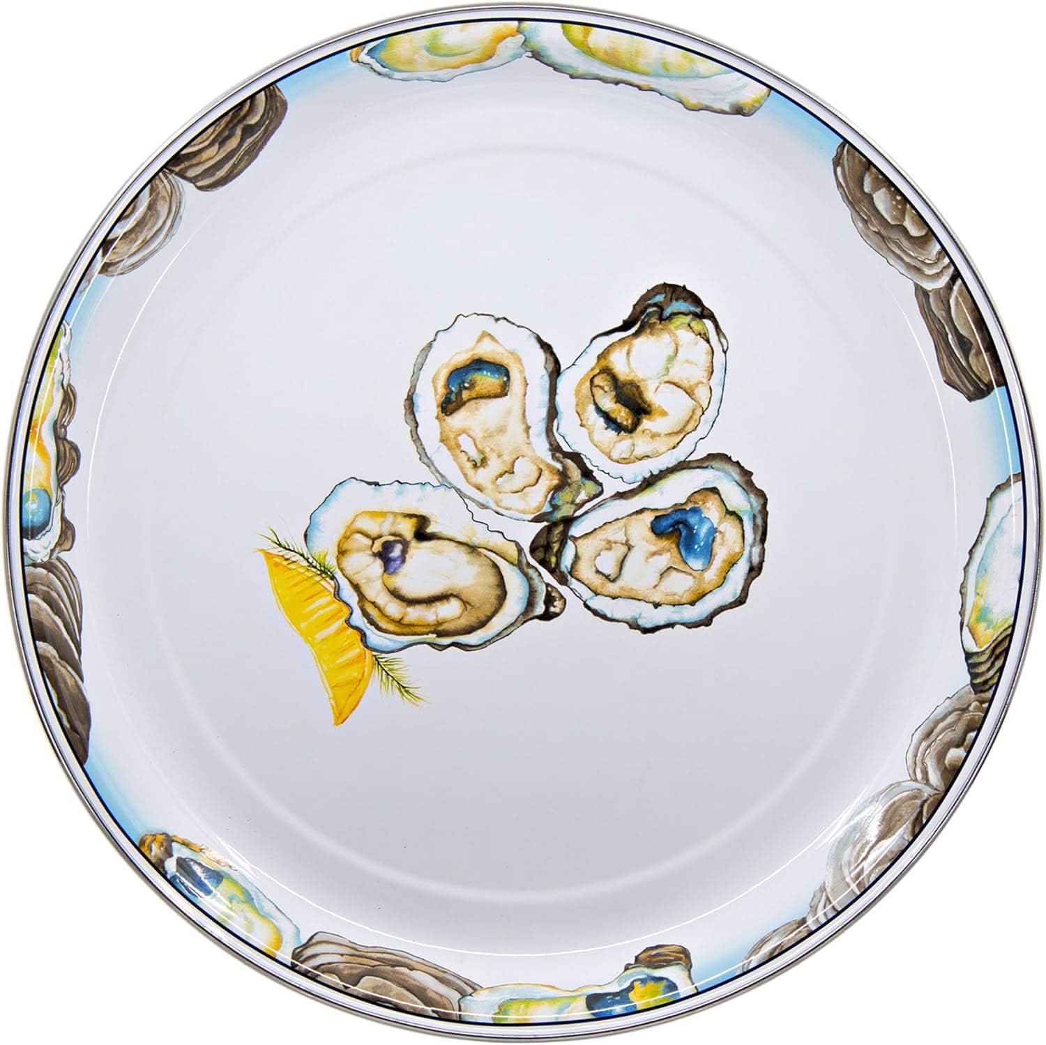 Golden Rabbit Enamelware Medium Tray