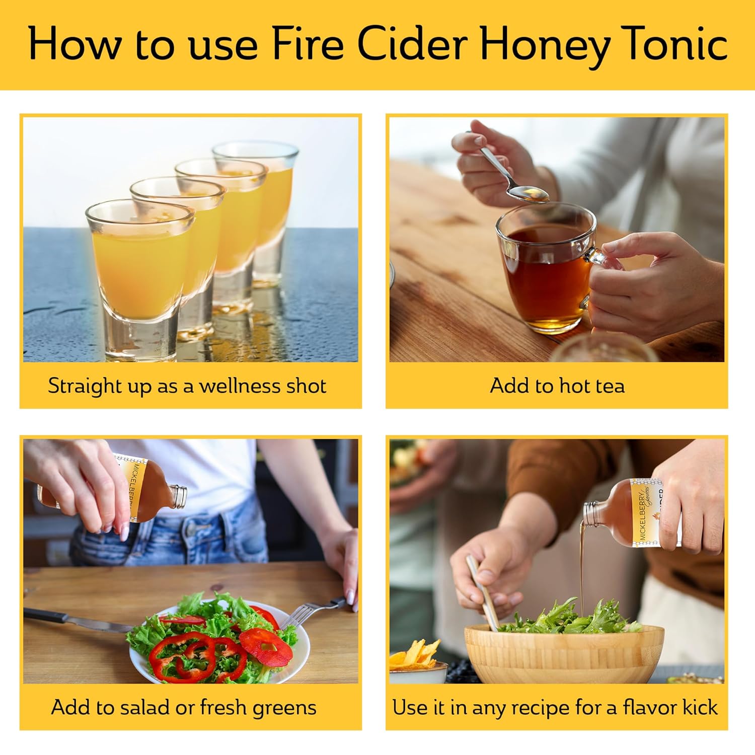 Mickelberry Gardens Fire Cider Honey Tonic with Apple Cider Vinegar