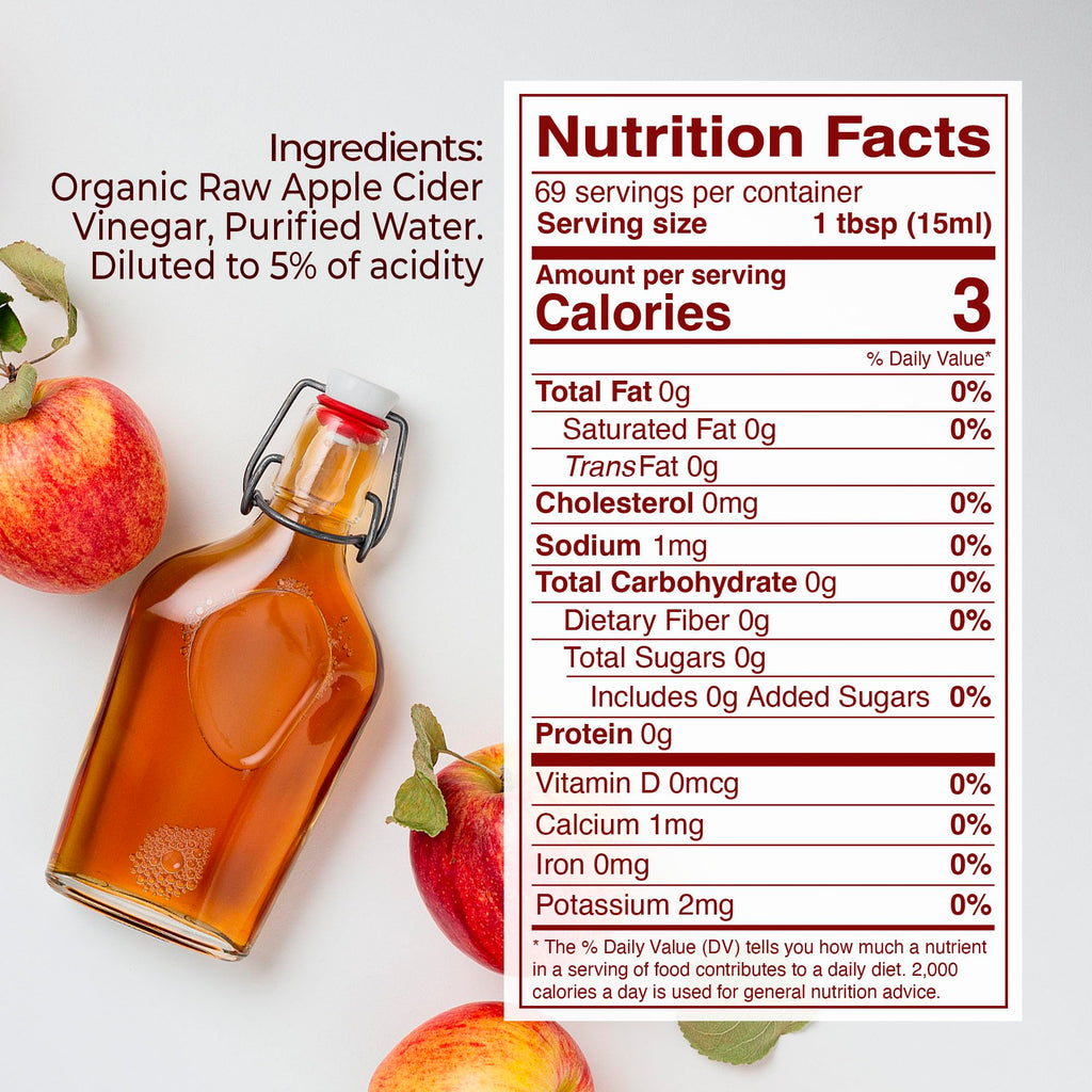 Kevala Organic Raw Apple Cider Vinegar with the Mother