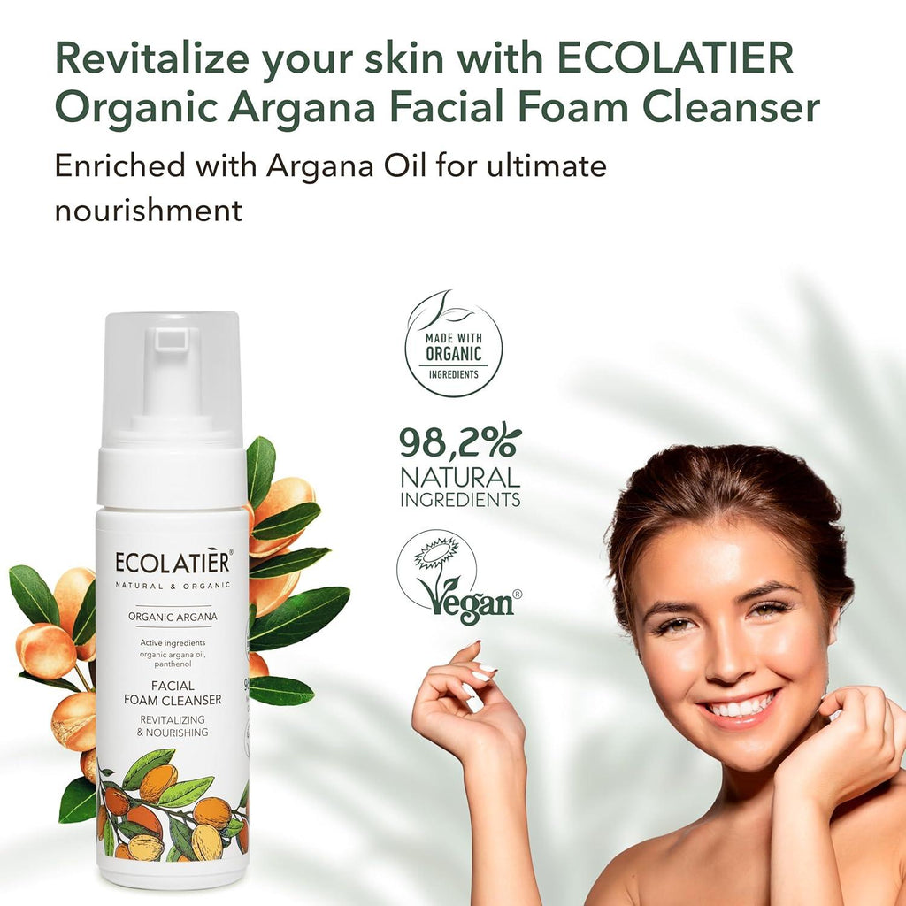 x-Facial Foam Cleanser Revitalizing & Nourishing  Organic Argana