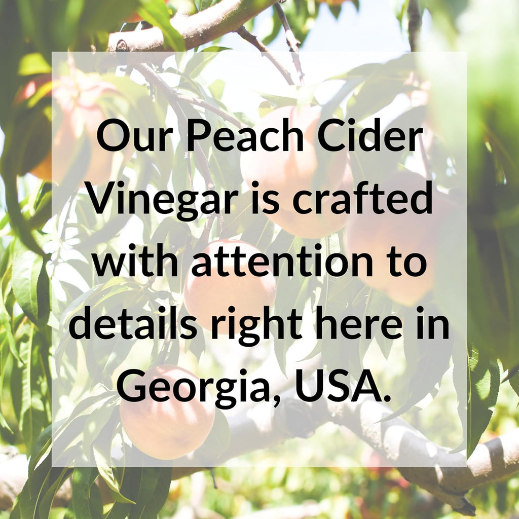 Fresh Press Farms Organic Peach Cider Vinegar with the Mother – 16.4 oz, 2-Pack