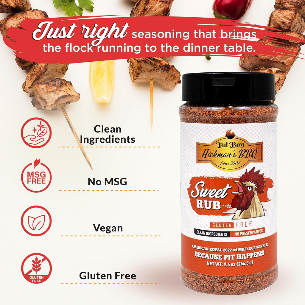 Sweet Natural Gluten Free BBQ Rub 9 oz