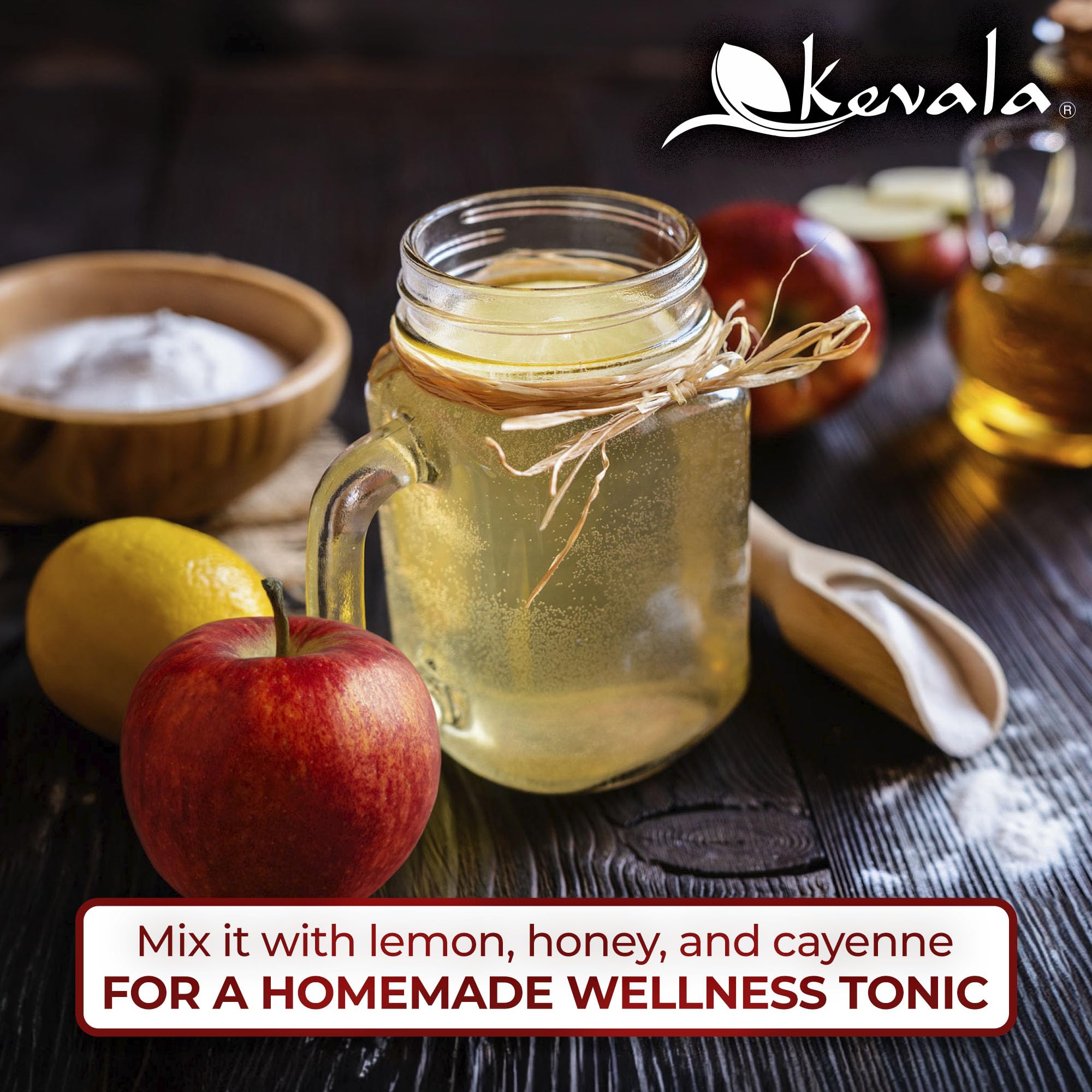 Kevala Organic Raw Apple Cider Vinegar with the Mother
