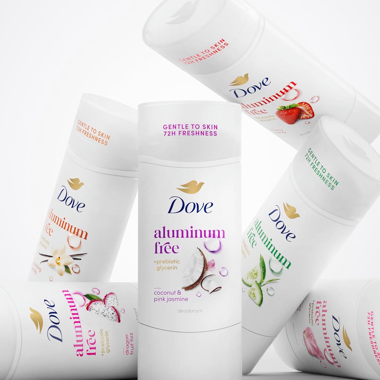 Dove Deodorant Stick Berry Spritz for 72 Hour Odor Protection Aluminum Free 2.4 oz