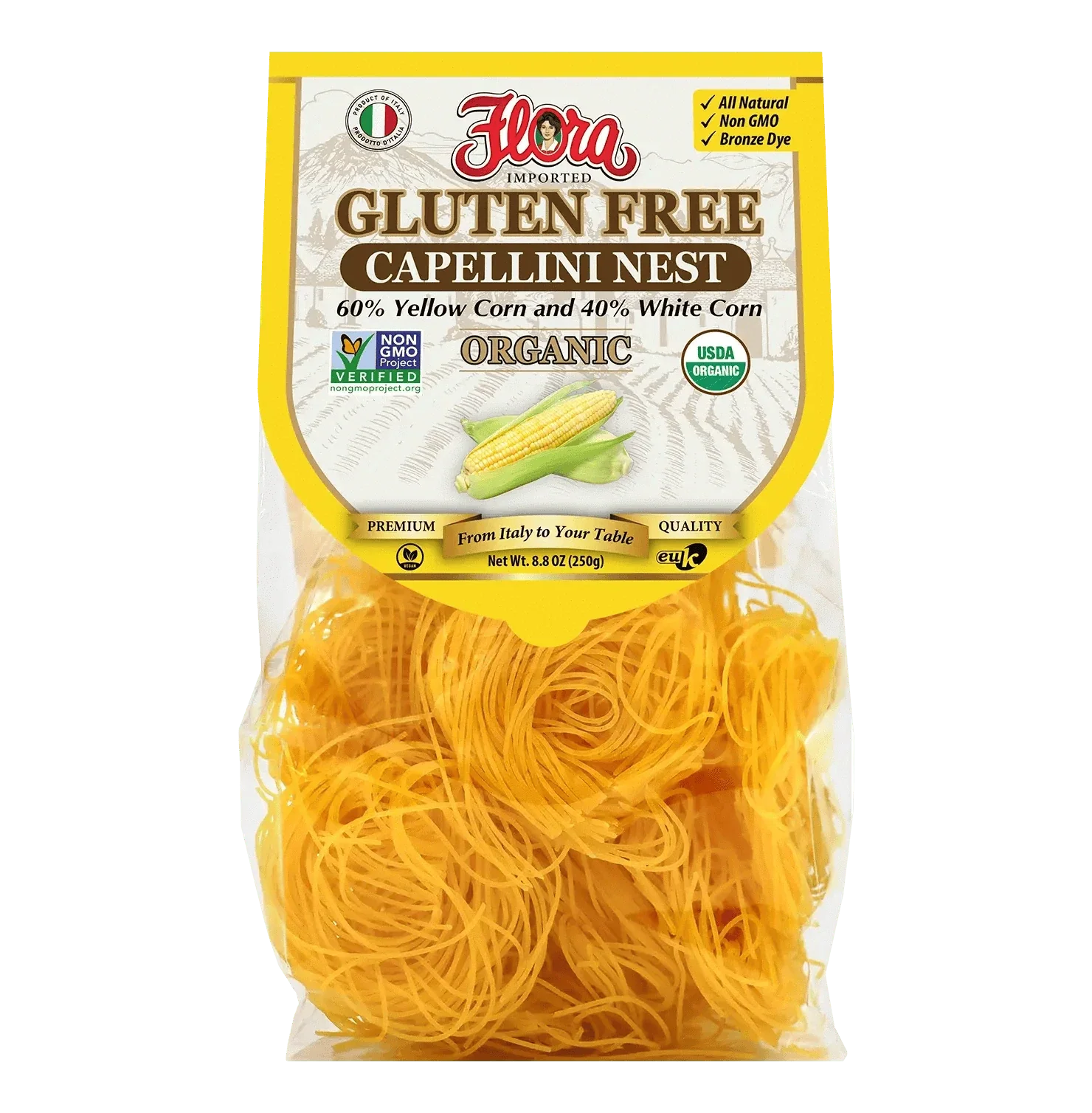 Gluten Free Capellini Pasta Nest - Organic - 8.8 oz