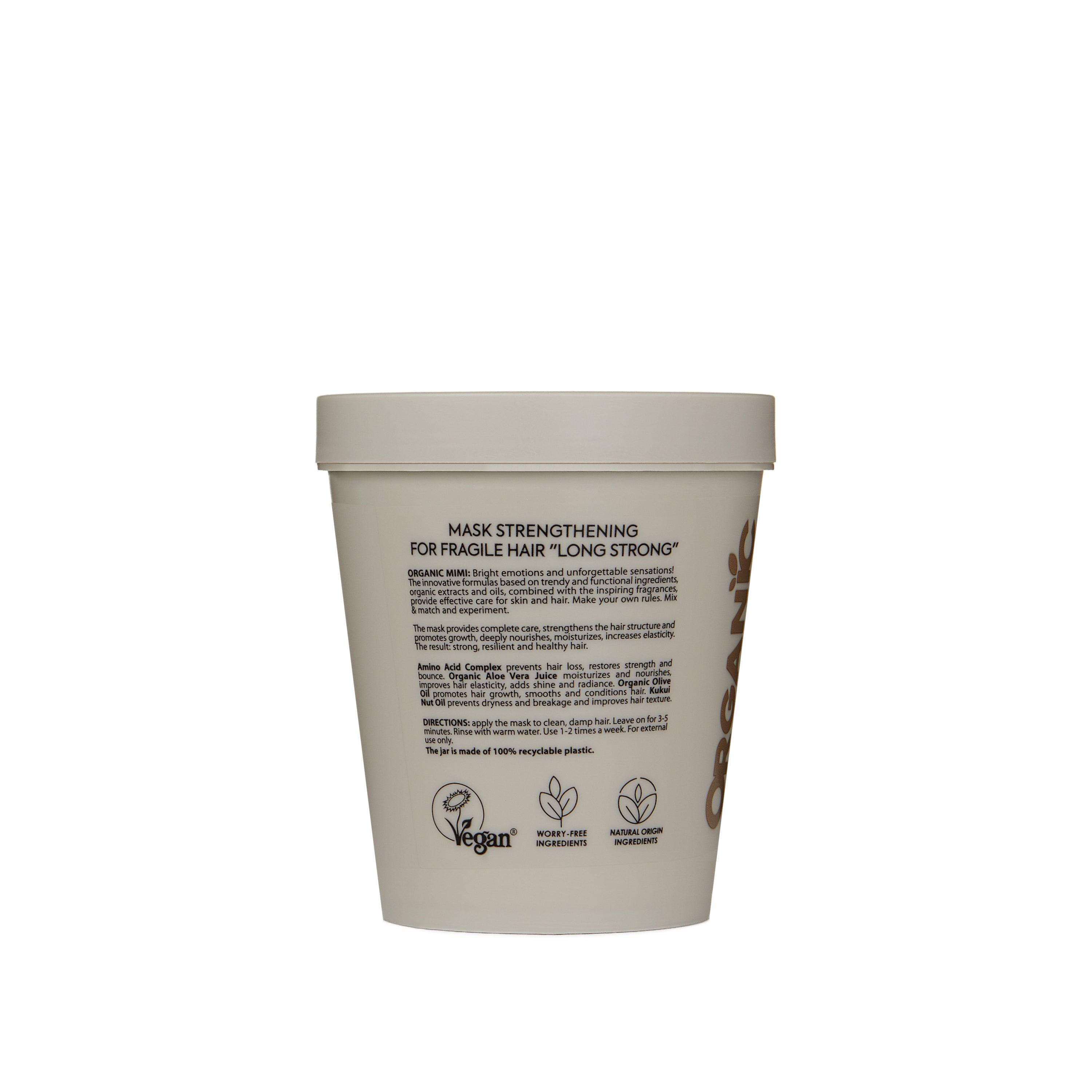ORGANIC MIMI, HAIR MASK STRENGTHENING LONG STRONG, 200 ml