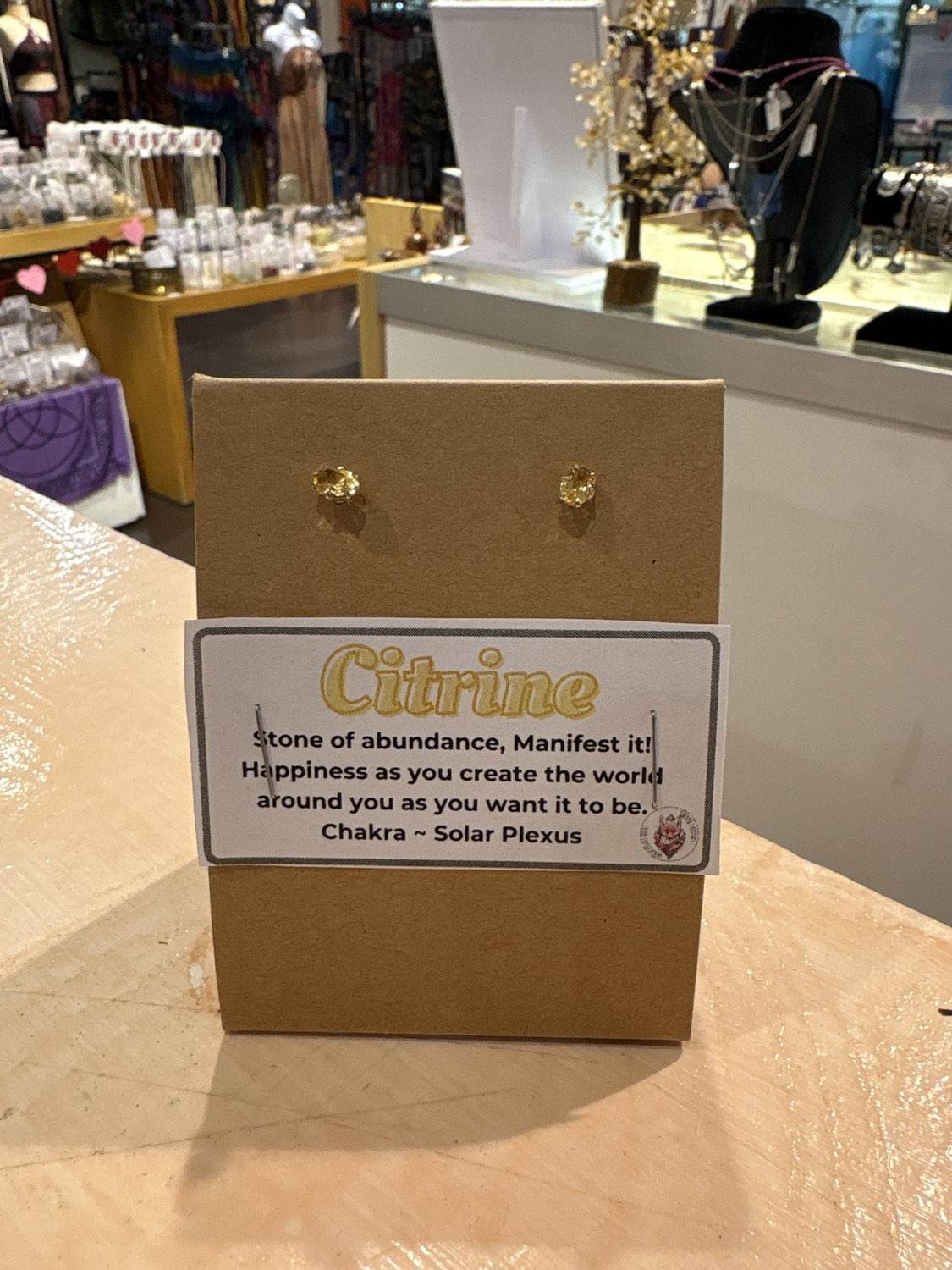 New Citrine Sterling Silver Post Earrings (04.5056)