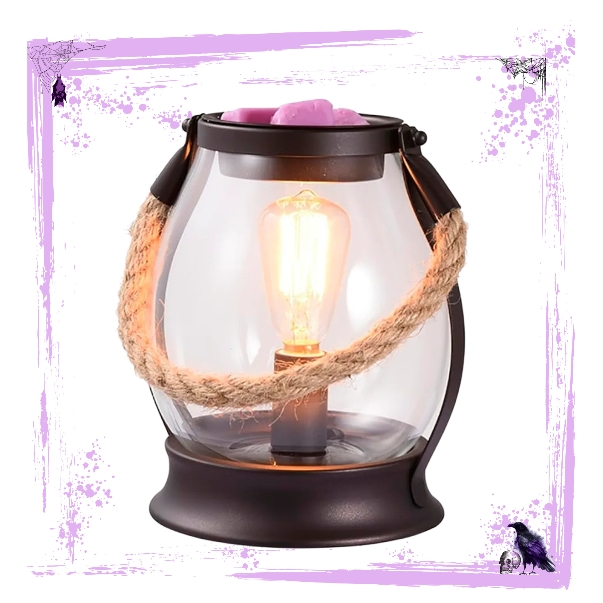 Up & Away Lantern Wax Warmer & Burnt Hellos scented Scoopable Wax