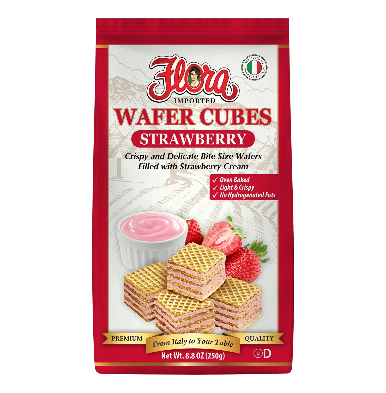 Wafer Cubes - Strawberry - 8.8 oz