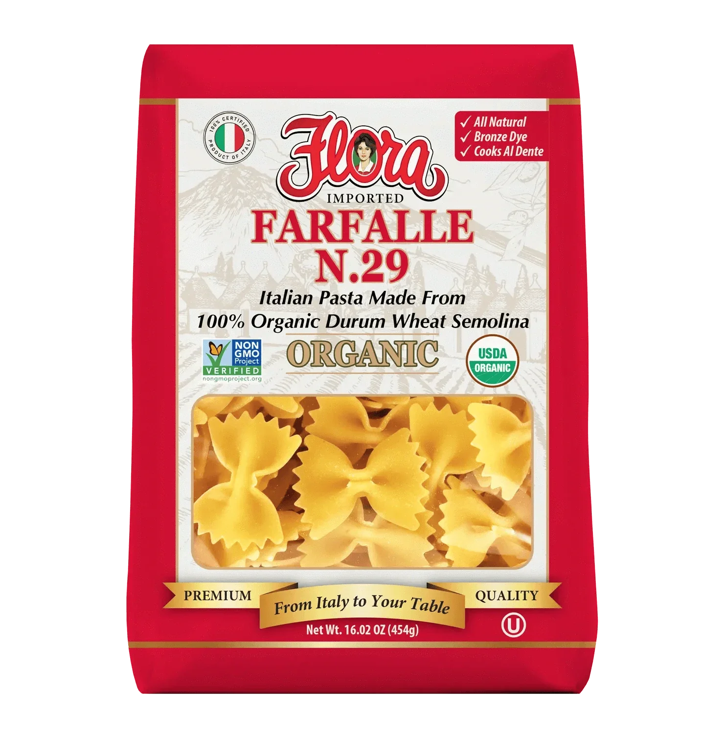 Farfalle Pasta No. 29 - Organic - 16.02 oz