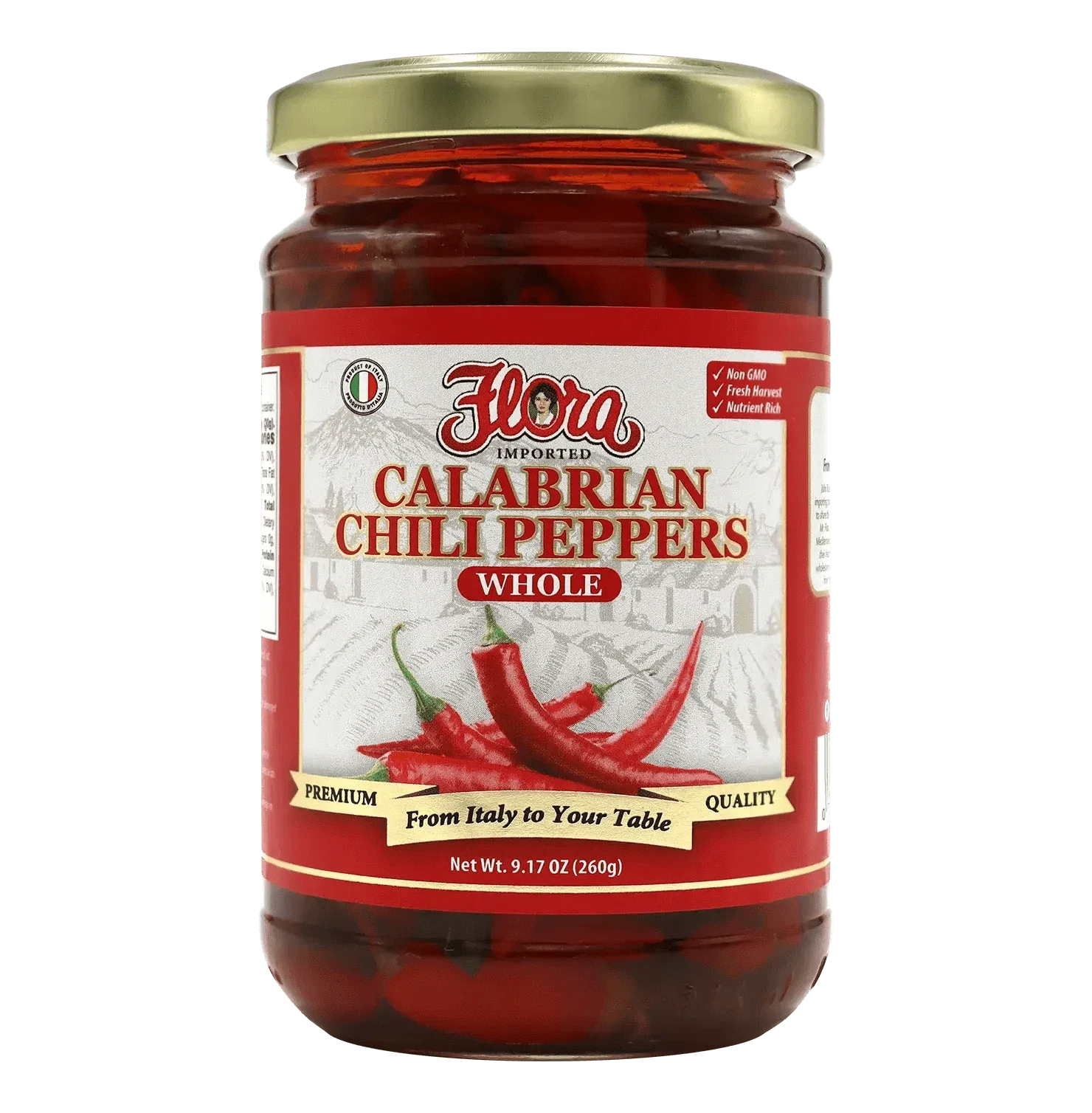 Calabrian Chili Peppers - Whole - 9.17 oz