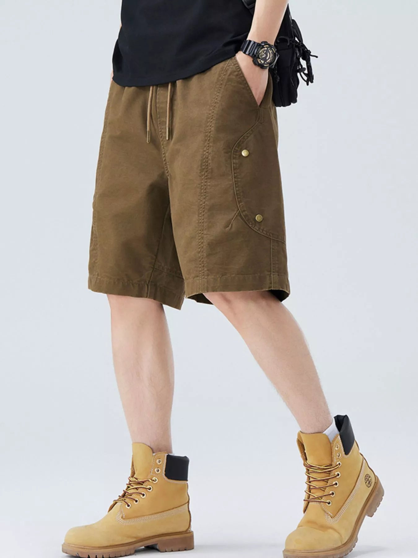 Men's Plus Size Casual Cargo Shorts
