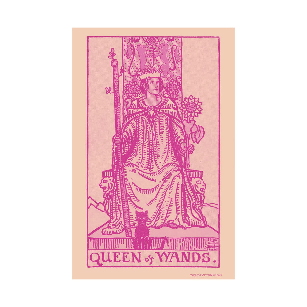 Queen of Wands Tarot Card Poster by The Love Witch