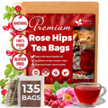 Premium Rosehip Tea Bags, 100% Natural & Pure from Rose Hip Fruits.
