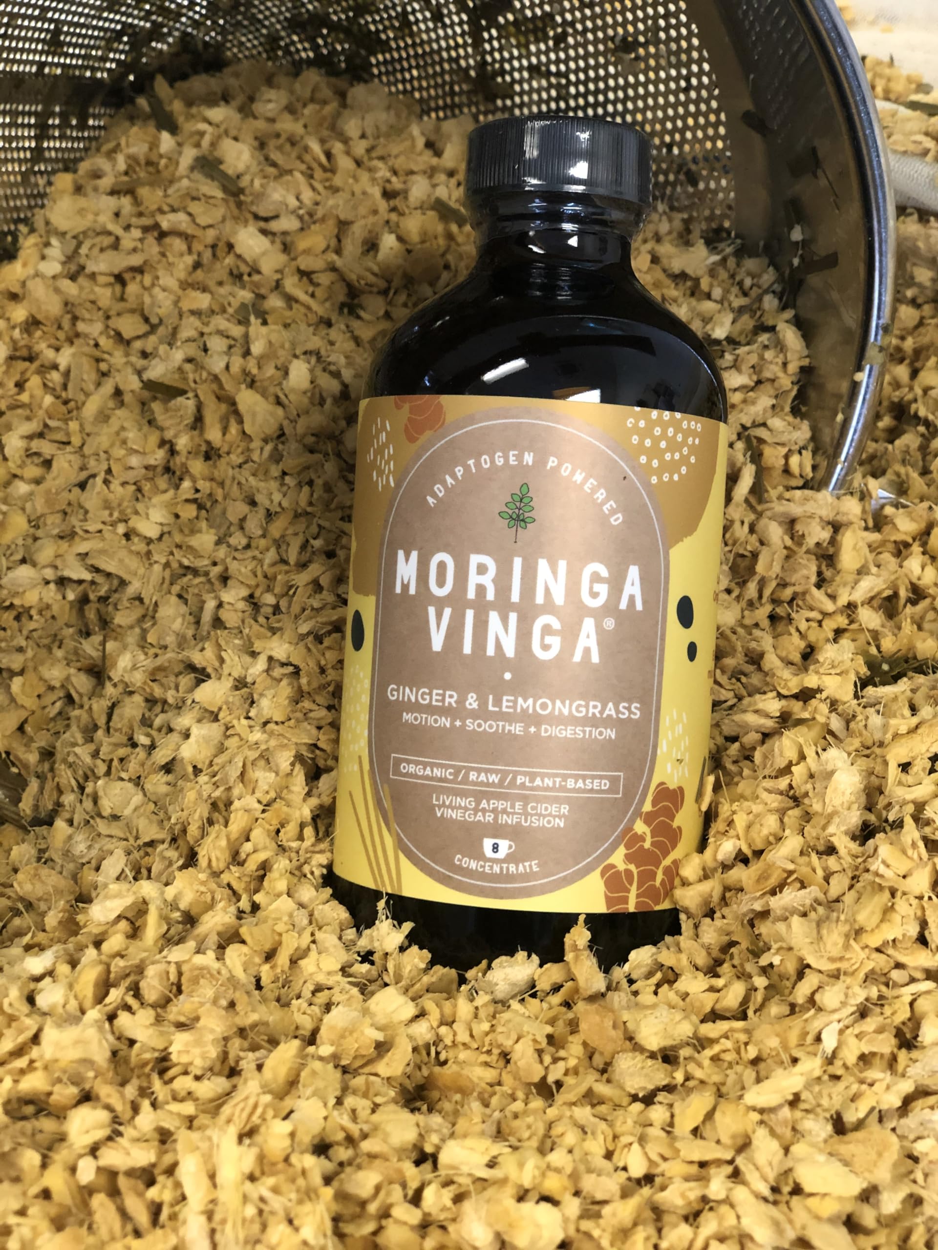 Adaptogen Powered Moringa Vinga Herbal Tonic with Apple Cider Vinegar – 32 oz