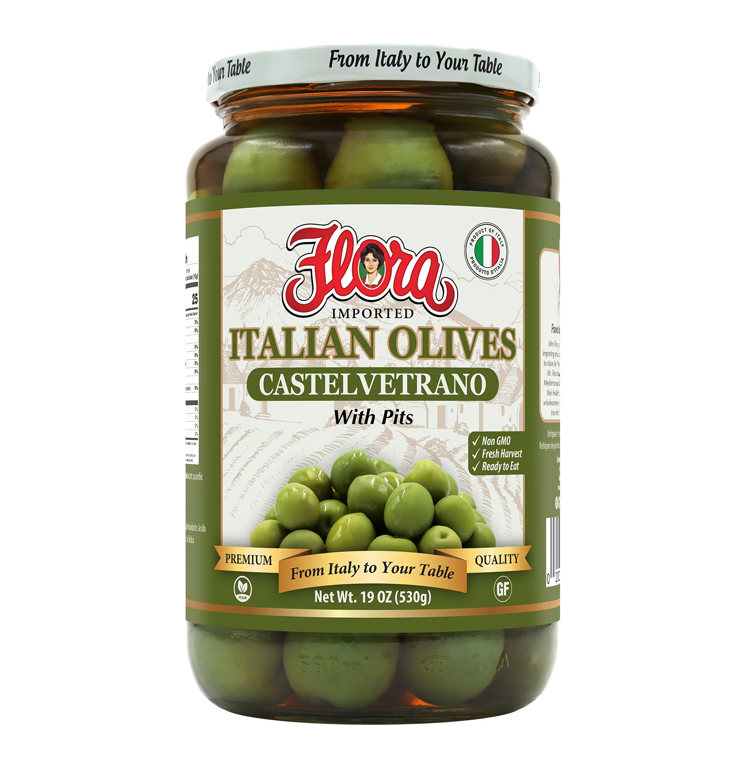 Castelvetrano Olives - With Pits - 19 oz