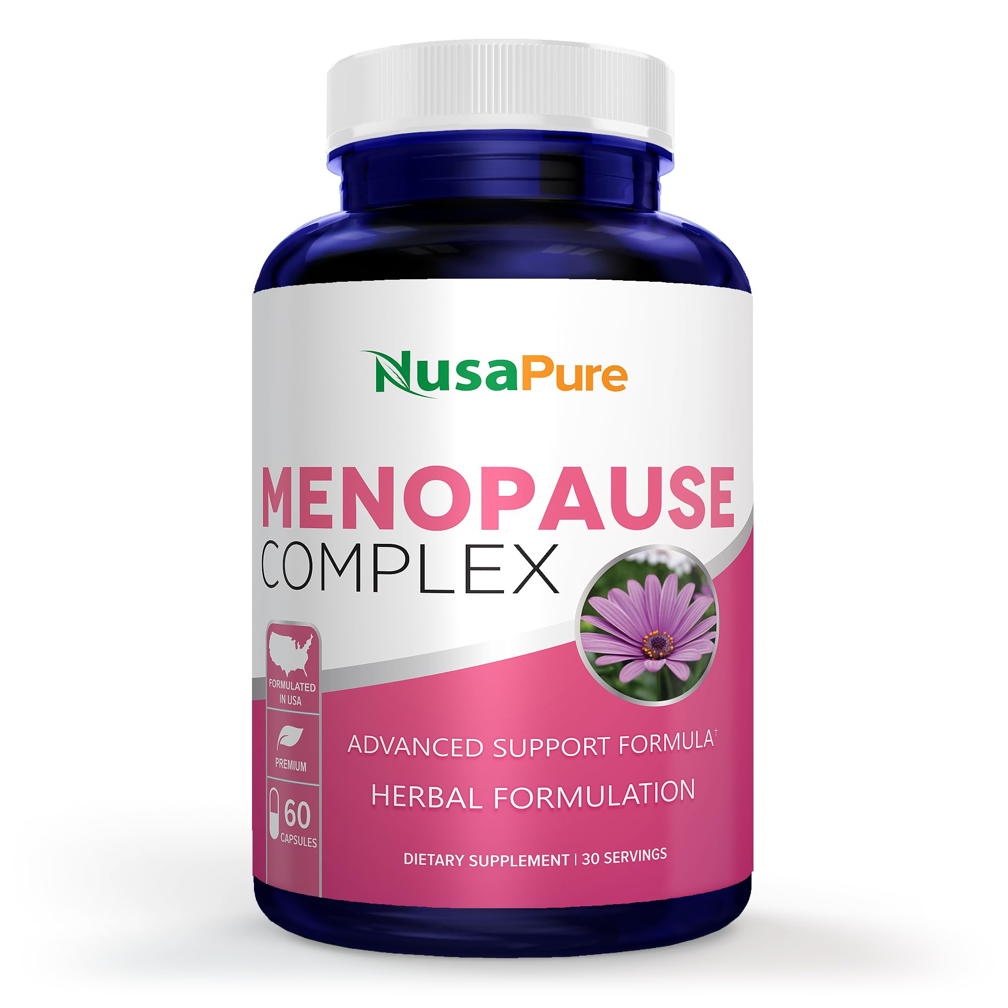 NusaPure Menopause Complex : Black Cohosh and Herbal Ingredients - 60 Capsules