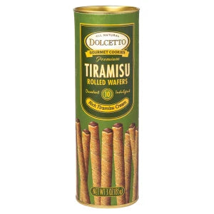 Dolcetto Tiramisu Rolled Wafers 3oz