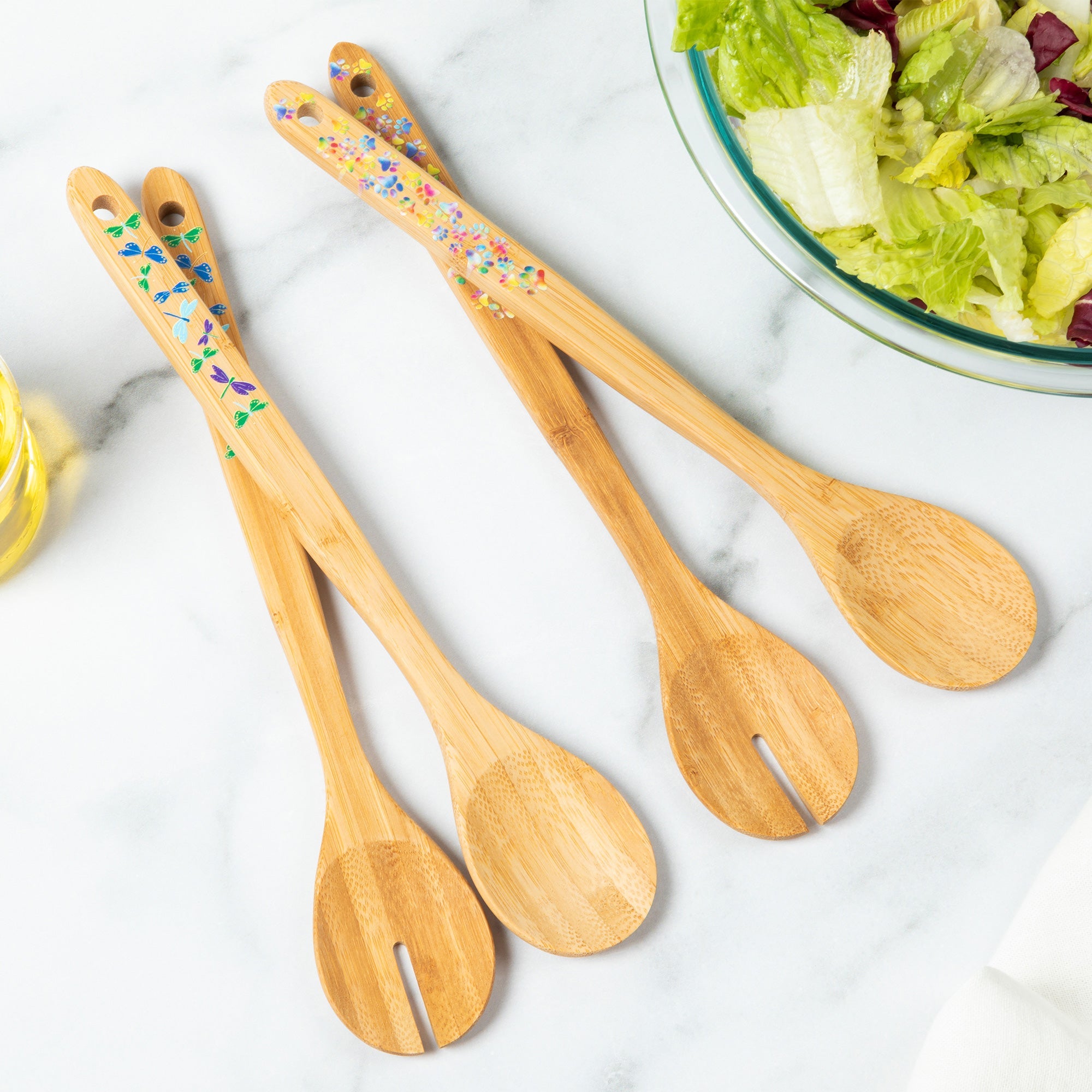 Bamboo Serving Spoon Set - Set of 2
