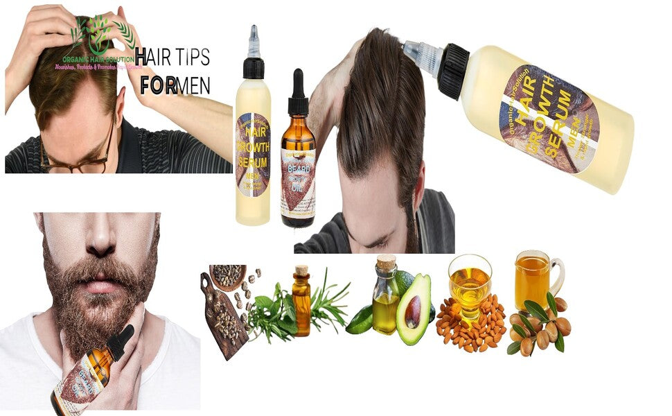 Men Grooming gift set- HAIR GROWTH SERUM AND BEARD GROWTH OIL For Stronger, Thicker Longer Hair-Scalp & Hair Strengthening