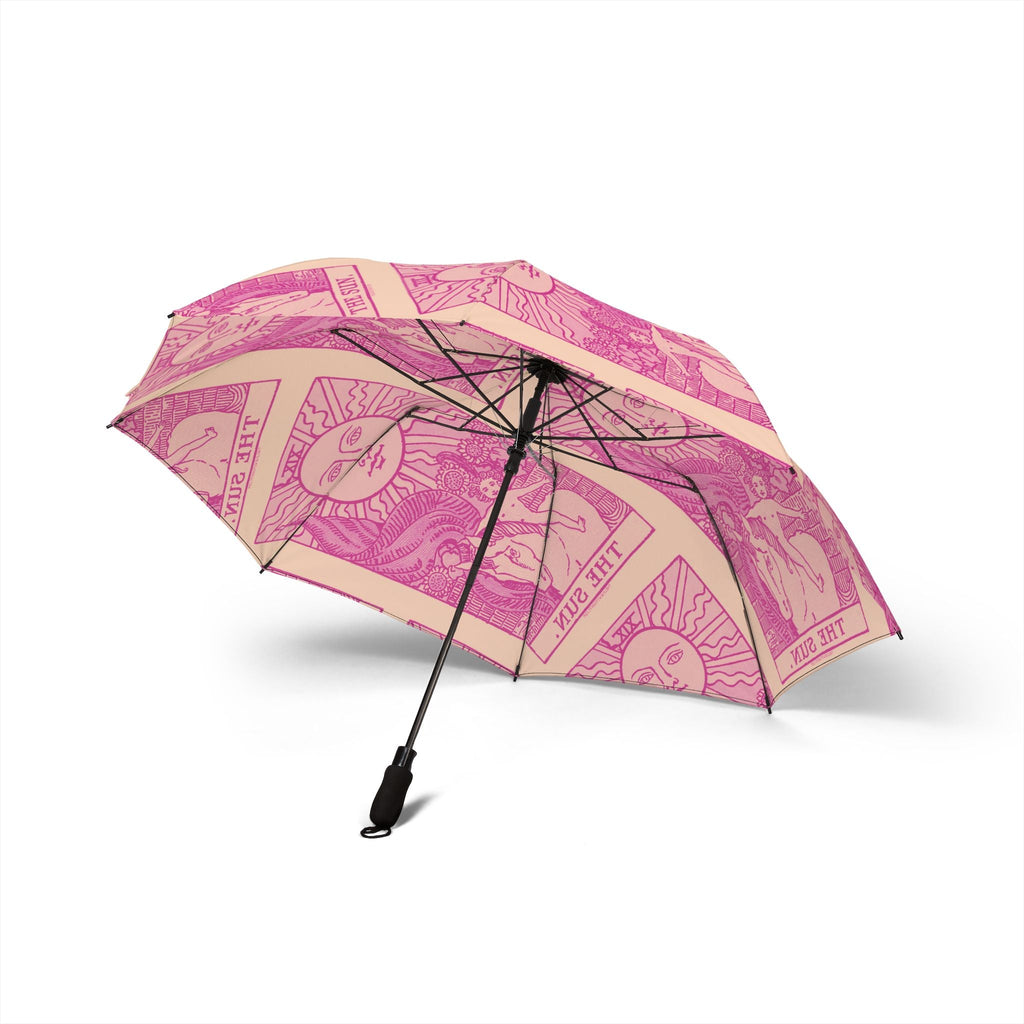 The Sun Tarot Umbrella | Witchy Pink Umbrella by The Love Witch