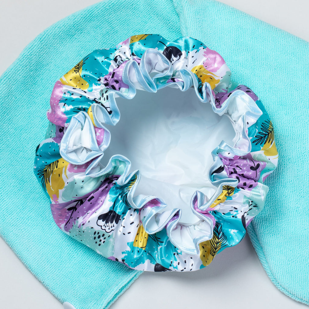 Cala&reg; Shower Cap & Hair Turban Set